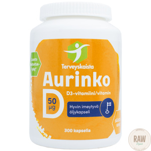 Terveyskaista Aurinko D 50ug 300kaps.