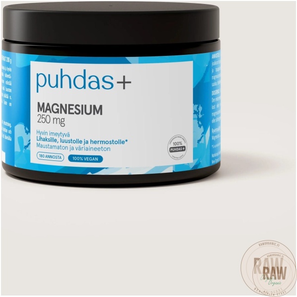 Puhdas+ Magnesiumsitraatti 250mg, 200g