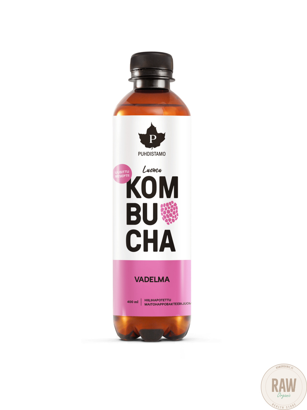 Puhdistamo Kombucha Vadelma 400ml