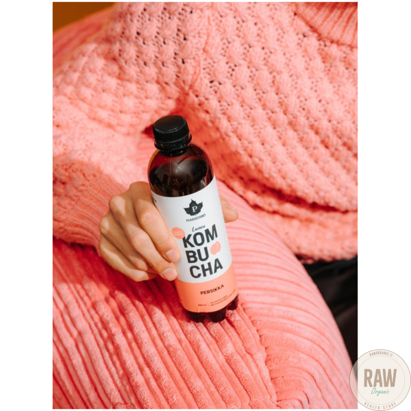 Puhdistamo Kombucha Persikka 400ml – kuva 2