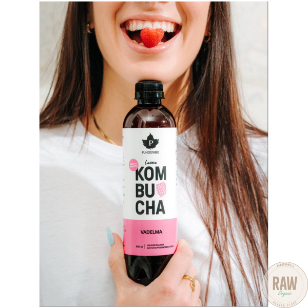 Puhdistamo Kombucha Vadelma 400ml – kuva 2
