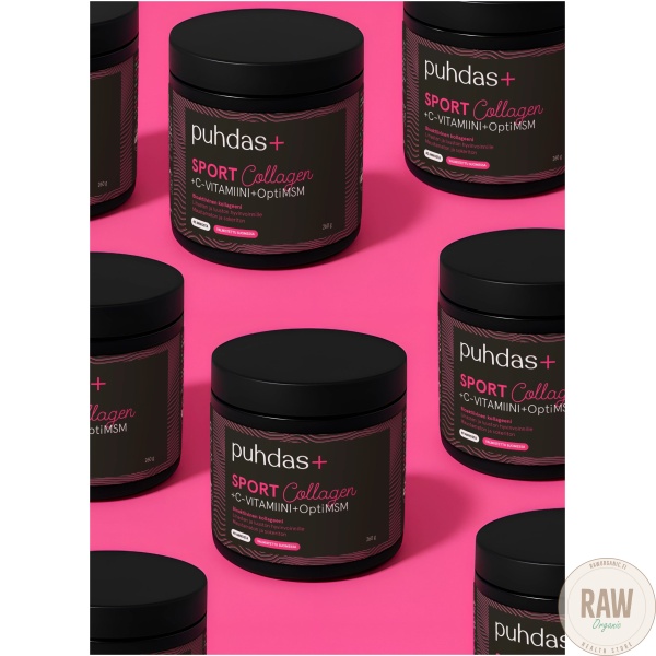 Puhdas+ Sport Collagen & C vit & OptiMSM 260g – kuva 7