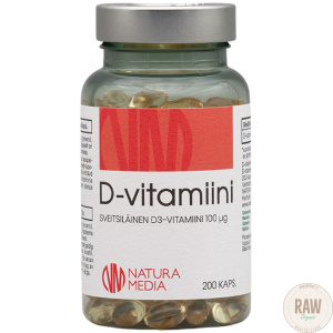 Natura Media D-vitamiini 100 ug 200 kaps