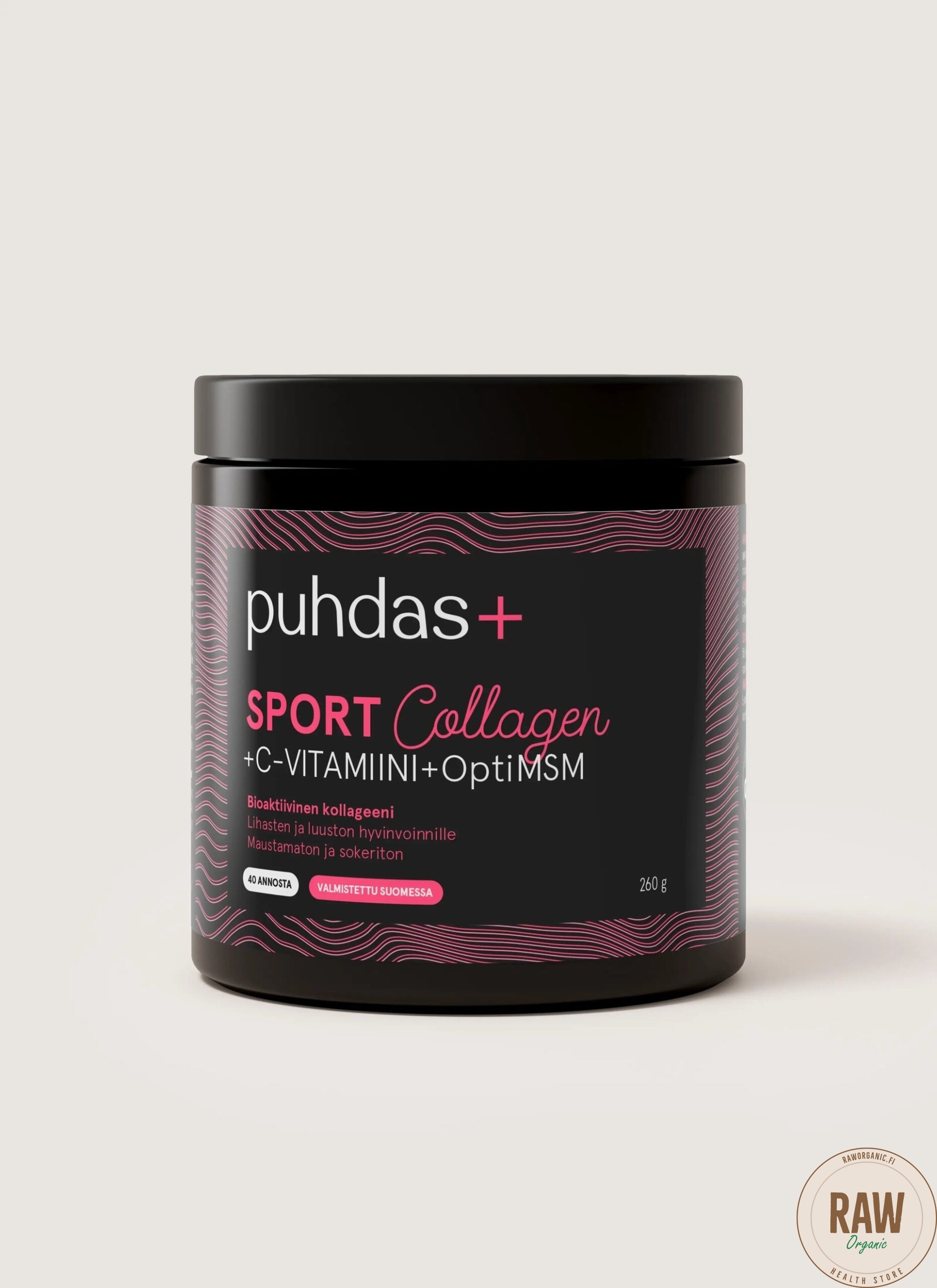 Puhdas+ Sport Collagen & C vit & OptiMSM 260g