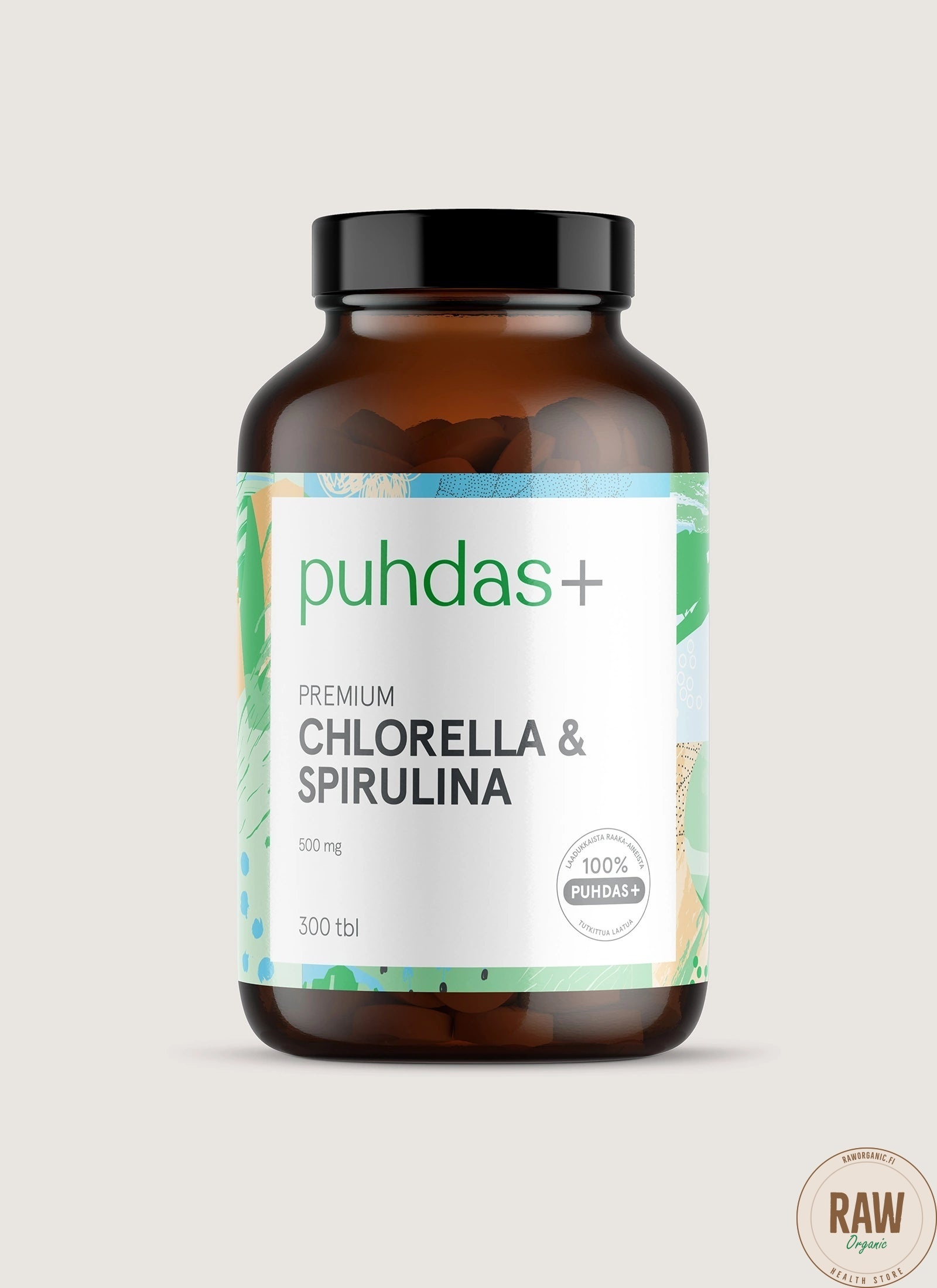 Puhdas+ Premium chlorella & spiruliina 300tabl.