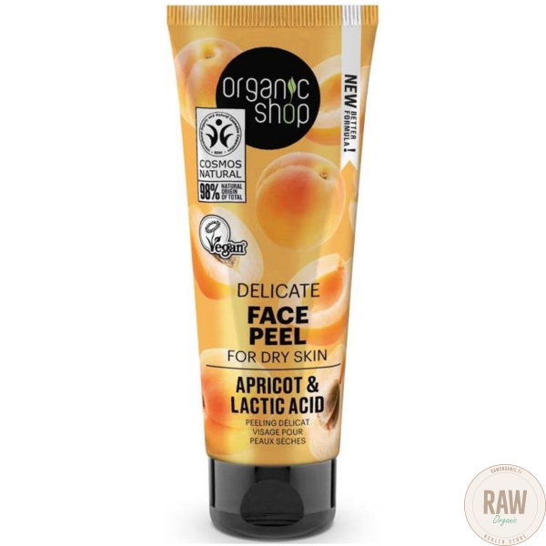 Organic Shop Delicate Face Peeling For Dry Skin Apricot & lactic acid 75 ml