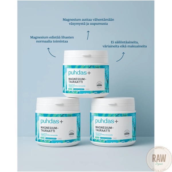 Puhdas+ Magnesium-tauraatti 200g – kuva 4
