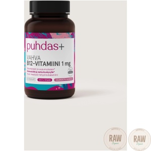 Puhdas+ Vahva B12-vitamiini 1 mg 60kaps