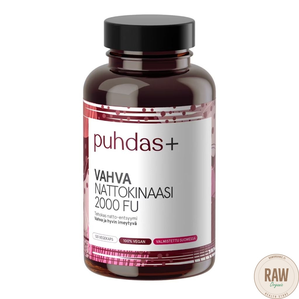Puhdas+ vahva nattokinaasi 2000 FU, 120 kaps