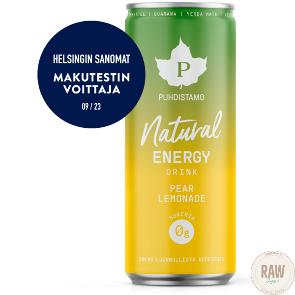 Puhdistamo Energiajuoma Pear lemonade 330ml
