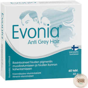 Hankintatukku Evonia Anti Grey Hair 60 tabl.