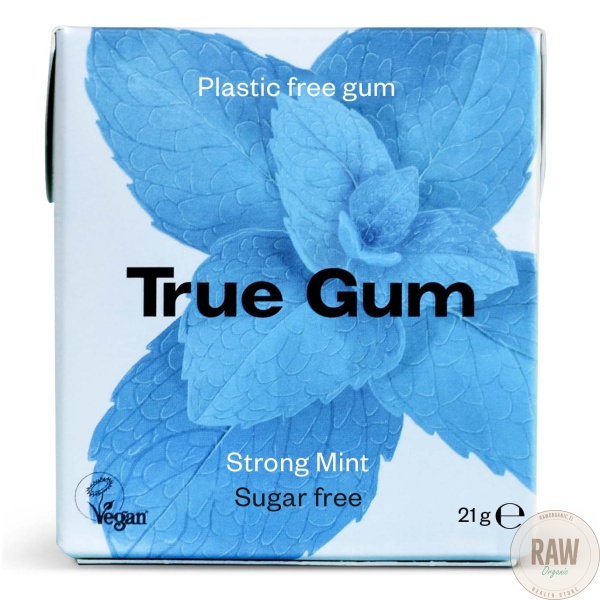True Gum Vahva Minttu muoviton ksylitolipurukumi 21g