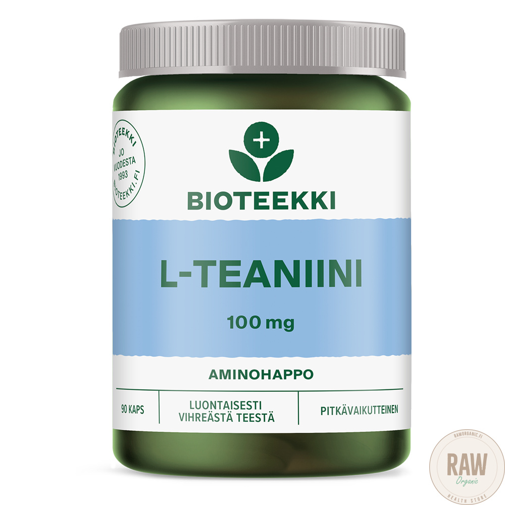 Bioteekki L-Teaniini pitkävaikutteinen 90 kaps.