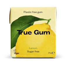 True Gum Sitruuna Muoviton Ksylitolipurukumi 21g