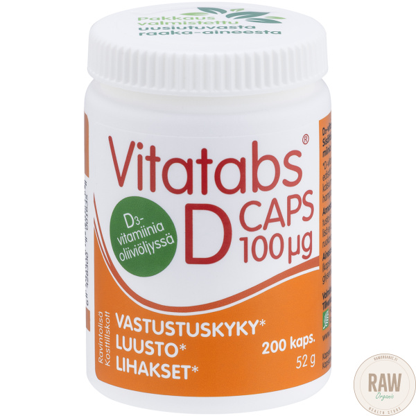 Hankintatukku Vitatabs D-caps 100ug, 200 kaps