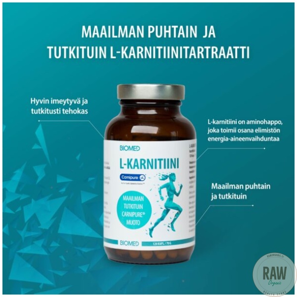 Biomed Carnipure L-karnitiini, 120 kaps - Image 2