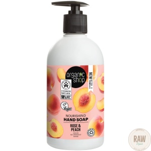 Organic shop Rose & Peach käsisaippua 500ml