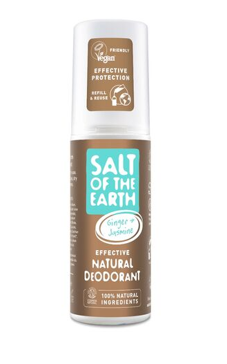 Salt Of The Earth Ginger & Jasmine Spray Deodorantti, 100ml