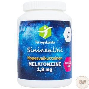 Terveyskaista SininenUni melatoniini 1,9 mg, nopeavaikutteinen, 150 tabl.
