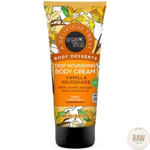 Organic shop  DEEP NOURISHING BODY CREAM VANILLA MILKSHAKE, 150ml