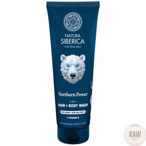 Natura Siberica – Miesten hius- ja vartalopesu, 200 ml