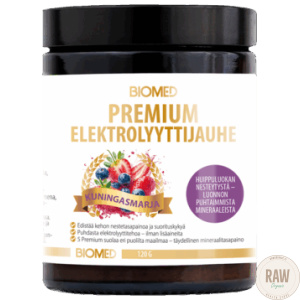 Biomed Premium Elektrolyyttijauhe Kuningasmarja 120g