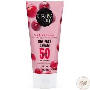 Organic Shop Aurinkosuojavoide SPF50 rasvoittuvalle iholle  50 ml