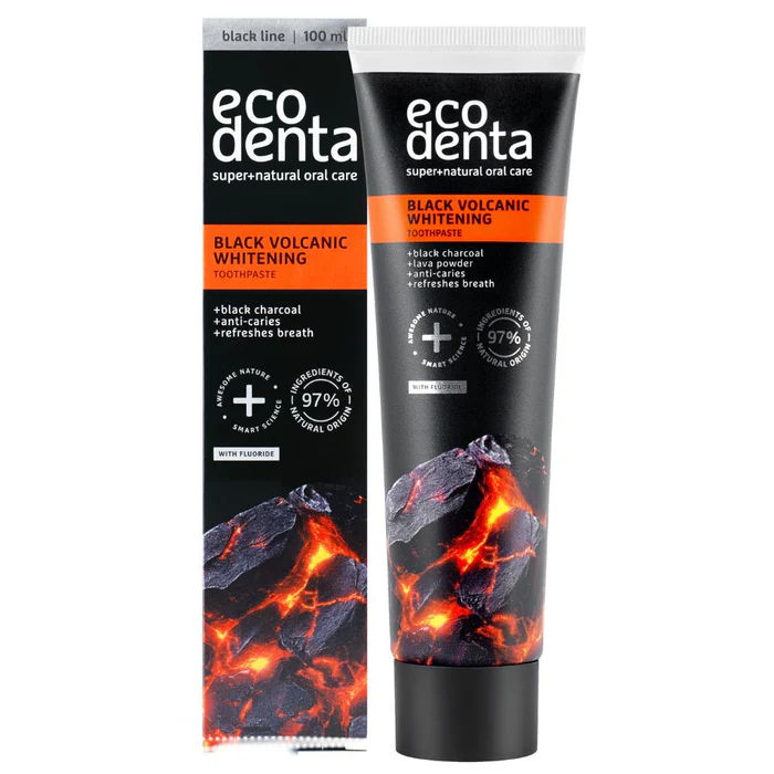 Ecodenta Black Volcanic Whitening Hammastahna 100ml