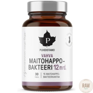 Puhdistamo Vahva Maitohappobakteeri 12 mrd, 30 kaps