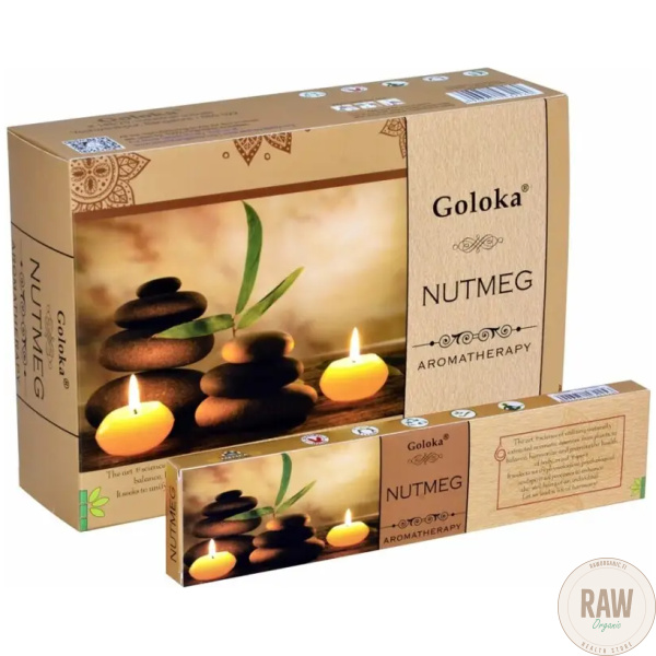 Goloka Aromatherapy Incense 15g Nutmeg