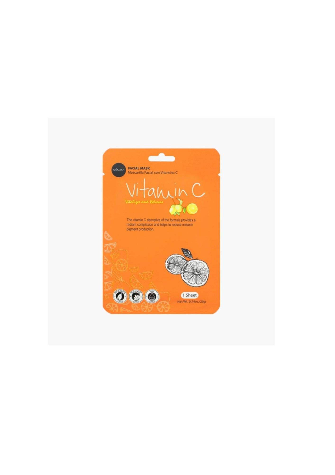 Celavi Vitamin C Facial Mask Sheet