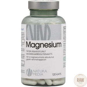 Natura Media Magnesium biglysinaatti, 120 kaps.