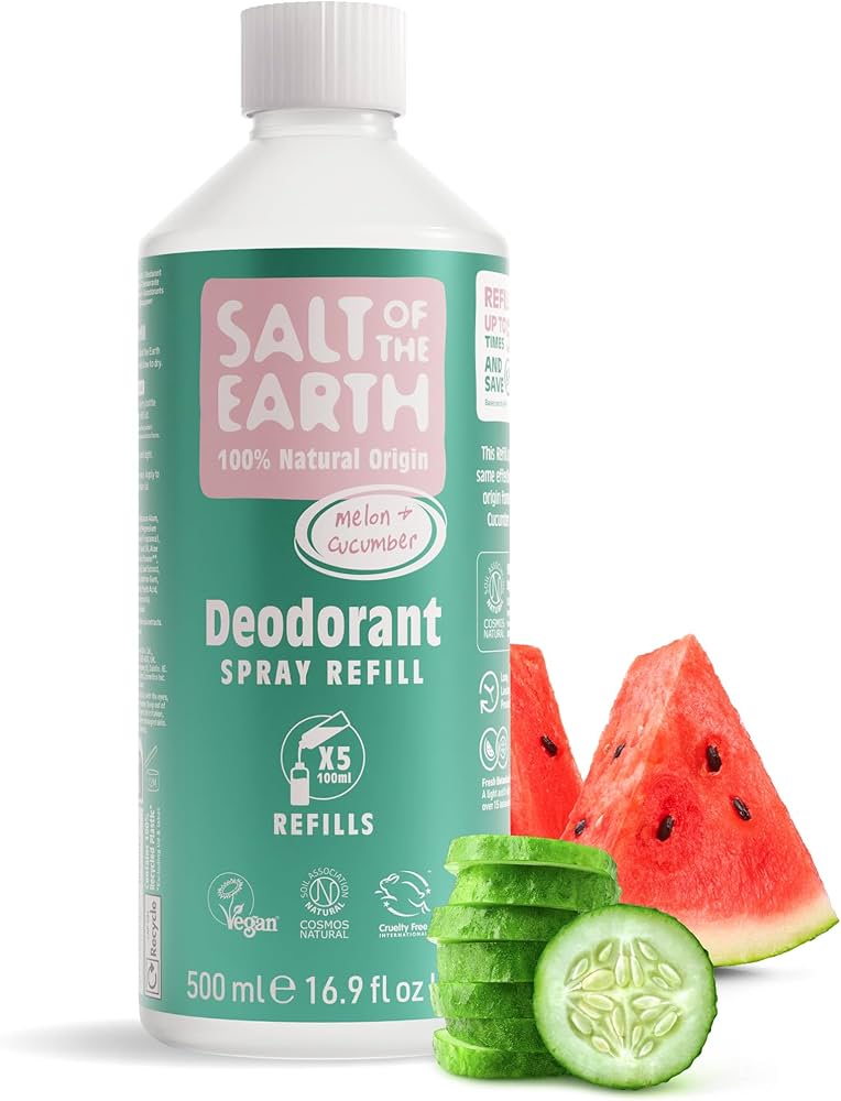 Salt of the Earth Melon & Cucumber Deodorant Täyttöpakkaus 500ml