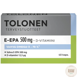 Tolonen E-EPA 500mg + D-vitamiini 40kaps.