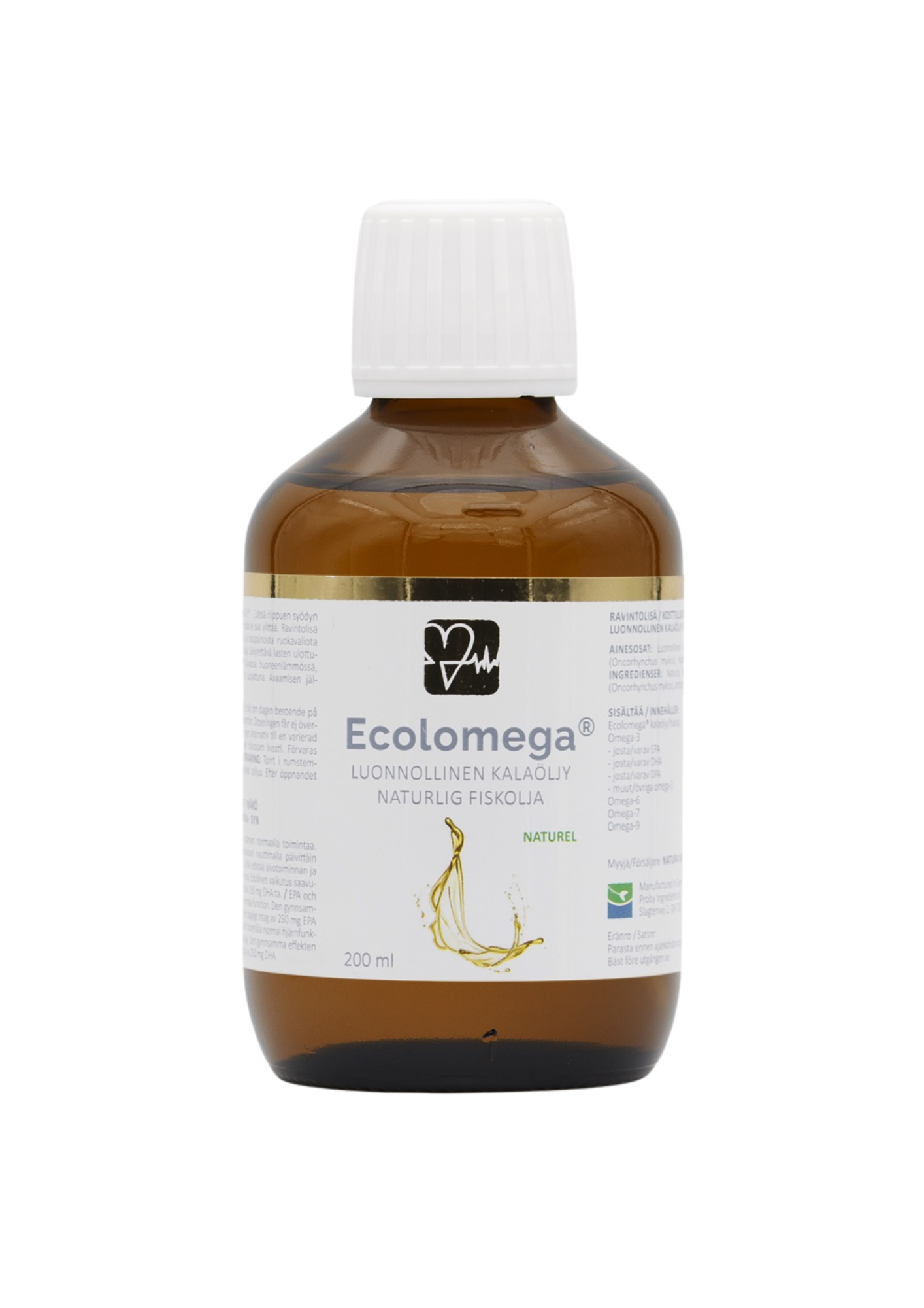 Ecolomega Natural kalaöljy 200 ml