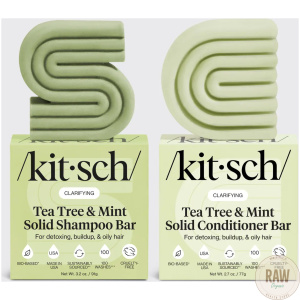 KITSCH Tea Tree & Mint Clarifying  Shampoo & Hoitoaine bar