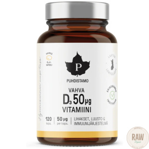Puhdistamo Vahva D-vitamiini 50 μg 120 kaps.