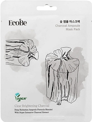 EcoBe Charcoal Ampoule face mask