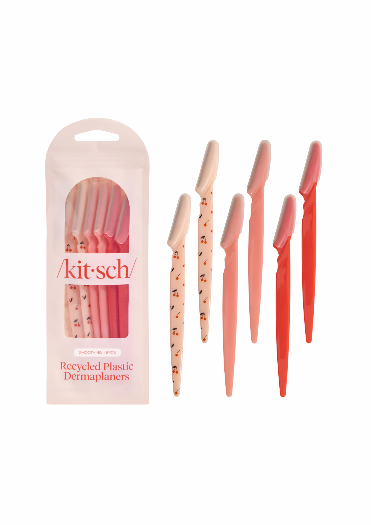 Kitsch Reycycled Plastic Dermaplaners 6PCS