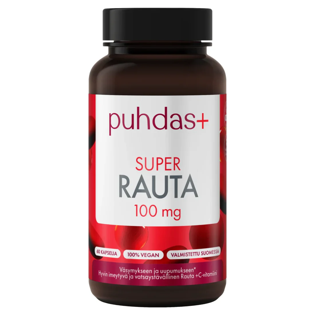 Puhdas+ Super Rauta 100mg 60kaps.
