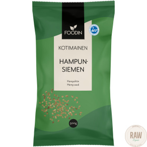 Foodin Kotimainen hampun siemen, 500g