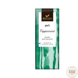Foodin Raakasuklaa Peppermint 70%, luomu 40 g