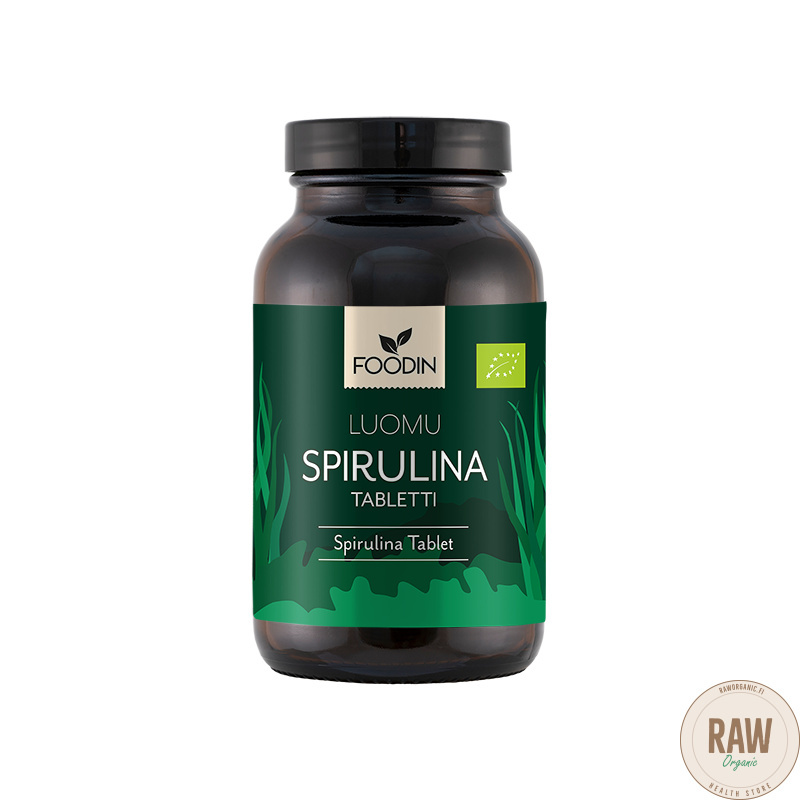 Foodin Spirulina tabletti luomu, 110g