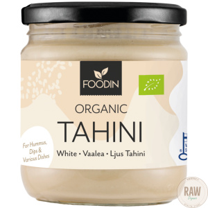 Foodin Vaalea tahini,(raaka), Luomu 400g
