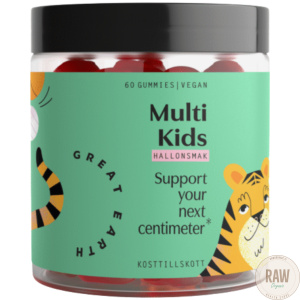 Great Earth Multi kids gummies vadelma 60kpl