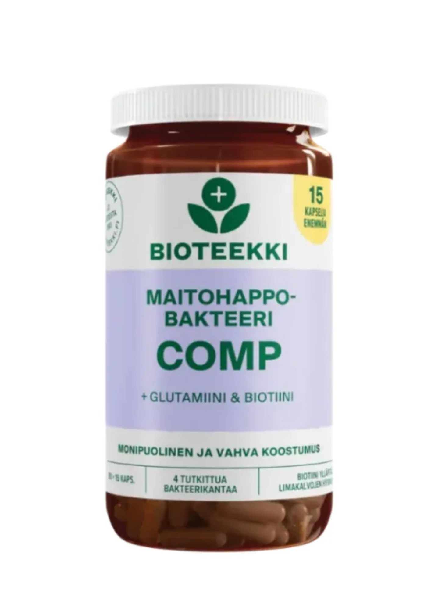 Bioteekki maitohappobakteeri COMP 80+15 kaps.