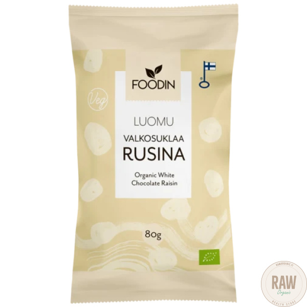 Foodin Valkosuklaarusina Luomu 80 g