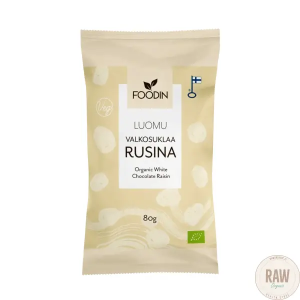 Foodin Valkosuklaarusina Luomu 80 g