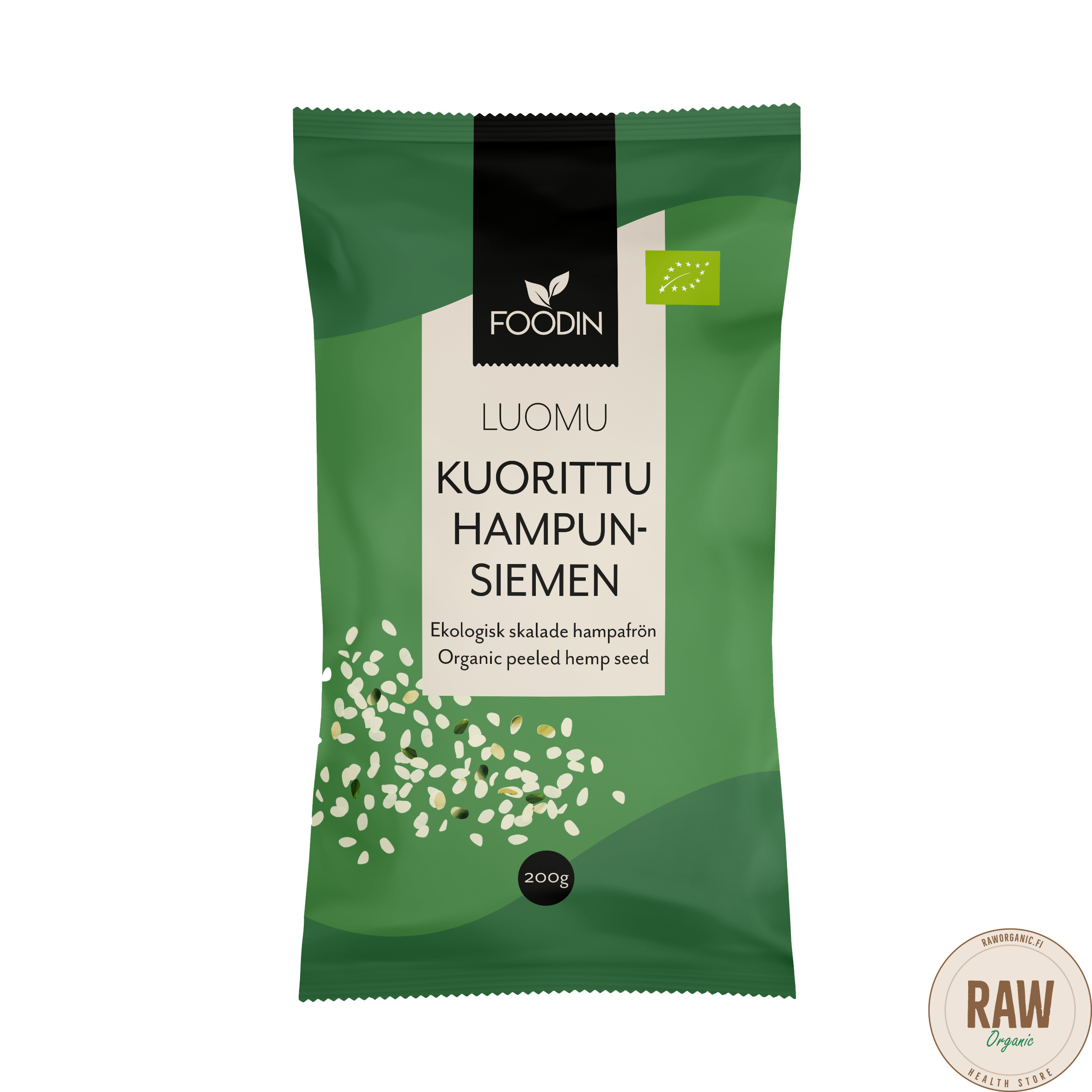 Foodin kuorittu hampun siemen, 200g