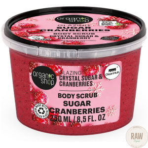 Organic shop Glazing Sugar cranberries  body scrub 250ml